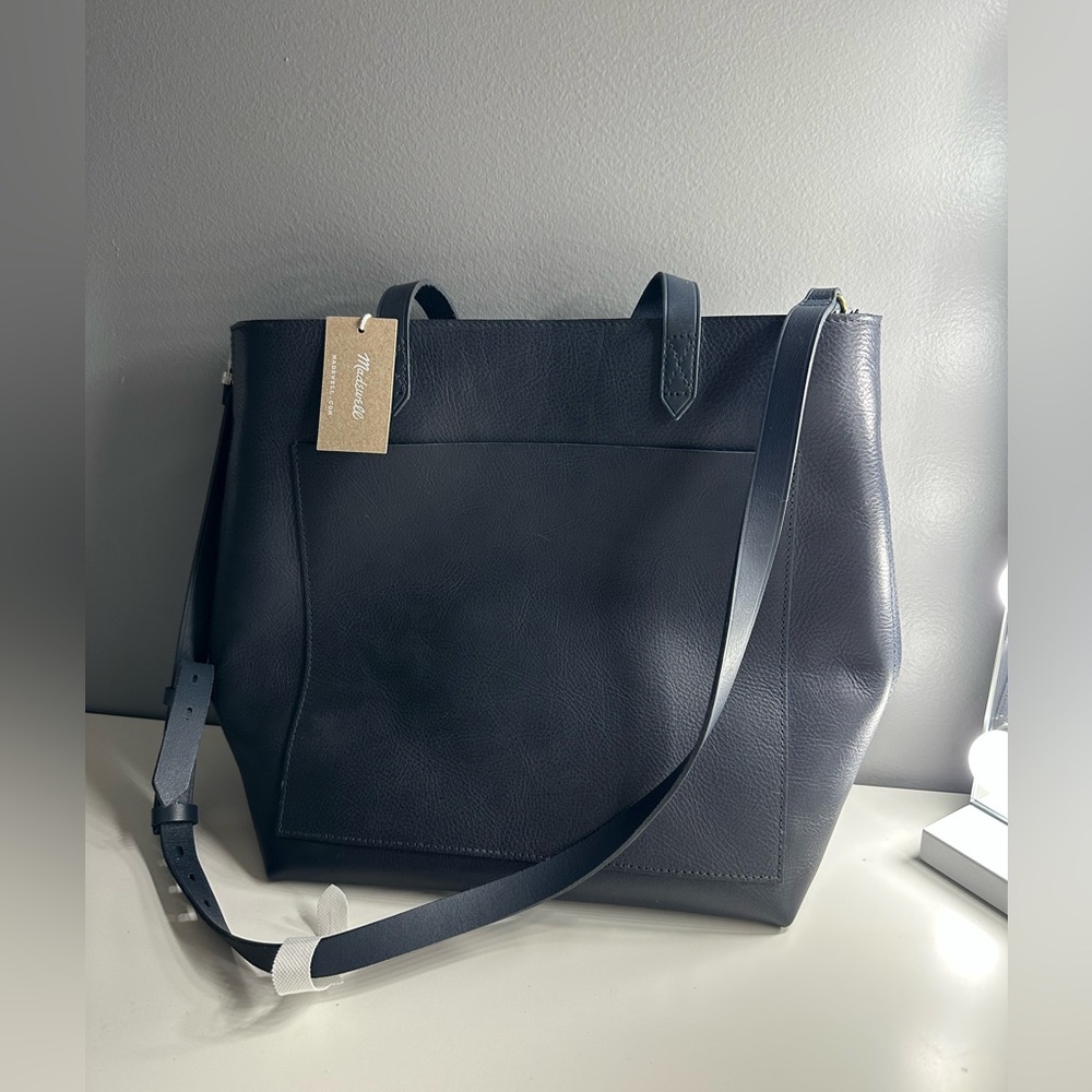 Madewell “The Zip Top Medium Transport Tote” NWT in black